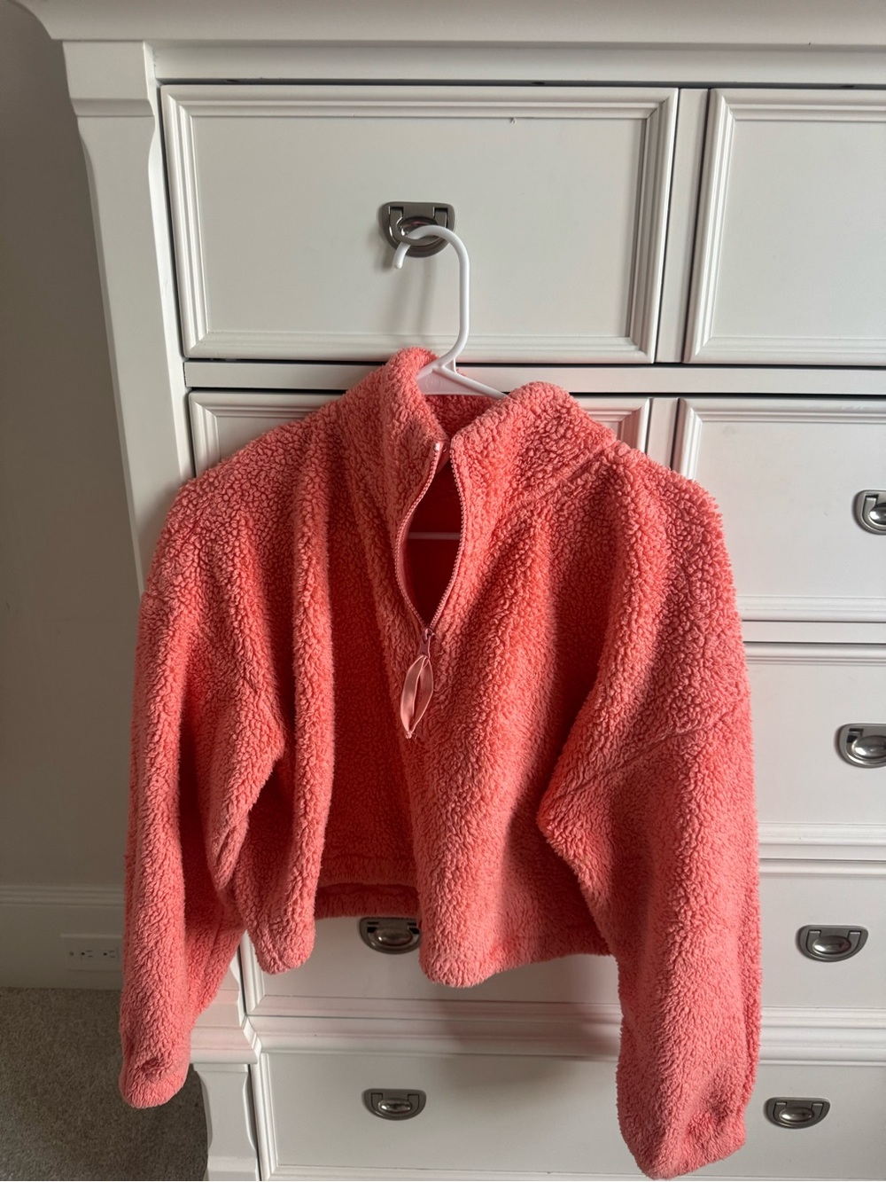 Victoria and Sophia Coral Teddy Jacket